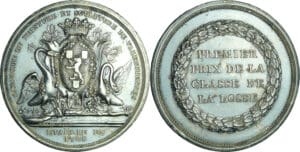 France - Médaille, Académie de Peinture et Sculpture de Valenciennes, établie en 1785