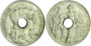 France - Troisième république (1871-1940) - Essai perforé en bronze 1911