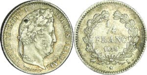 France - Louis-Philippe Ier (1830-1848) - 1/4 de franc 1831 D (Lyon) - 1835 I (Limoges)