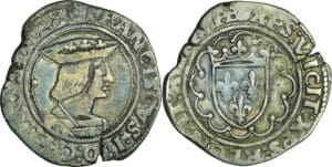 France - François 1er (1515-1547) - 1/2 teston - 3ème type - Paris