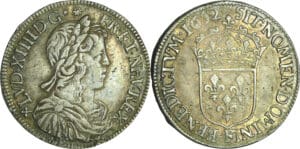 France - Louis XIV (1643-1715) - ½ écu à la mèche longue - 1652 F (Angers)