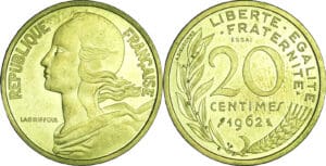 France - Cinquième république (1959- ) - Essai 20 centimes Marianne 1962