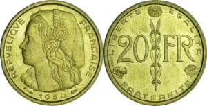 France - Quatrième république (1947-1959) - Essai concours Simon de la 20 francs 1950