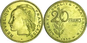 France - Quatrième république (1947-1959) - Essai concours Guzman de la 20 francs 1950
