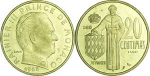 Monaco - Rainier III (1949-2005) - Essai 20 centimes 1962