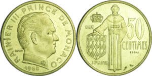 Monaco - Rainier III (1949-2005) - Essai 50 centimes 1962