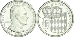 Monaco - Rainier III (1949-2005) - Essai 1/2 franc 1965
