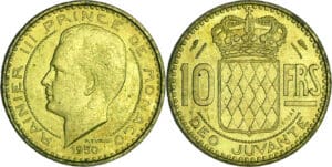 Monaco - Rainier III (1949-2005) - Essai 10 francs 1950