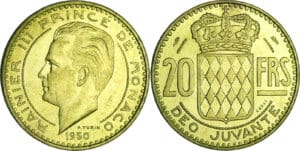 Monaco - Rainier III (1949-2005) - Essai 20 francs 1950
