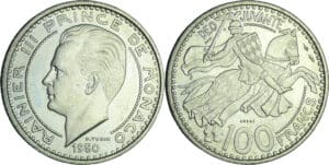 Monaco - Rainier III (1949-2005) - Essai 100 francs 1950