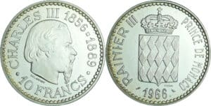 Monaco - Rainier III (1949-2005) - Essai 10 francs 1966