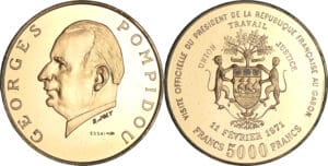 Gabon - Essai 5000 francs 1971