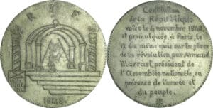 France - Médaille politique - Promulgation de la Constitution par Armand Marrast, 12 novembre 1848
