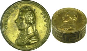 Grande-Bretagne - Epoque victorienne (1837 à 1901) - Tabatière au portrait de William Pitt, Premier ministre