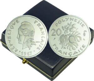 Polynésie française - Piéfort essai 20 francs 1967
