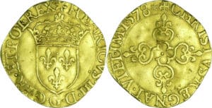 France - Henri III (1574-1589) - Écu d'or - 1578 G (Poitiers)