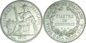 Indochine - Piastre de commerce - 1910 A (Paris)