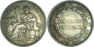 France - Médaille, Imprimerie nationale 1848, par FAROCHON Jean-Baptiste Eugène (1812-1871)