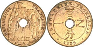 Indochine - 1 cent 1939 A