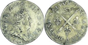 France - Louis XIV (1643-1715) - 5 sols aux insignes - 1703 A (Paris)