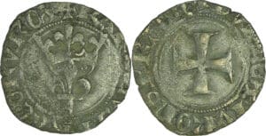 France - Charles VI (1380-1422) - Double tournois Niquet (11 août 1421) - Paris