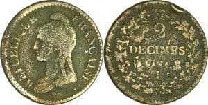 France - Directoire (1795-1799) - 2 décimes Dupré - An 4 I (Limoges)