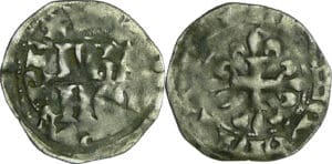 France - Philippe VI (1328-1350) - Double Parisis - 3ème type - 1ère émission (27 avril 1346)