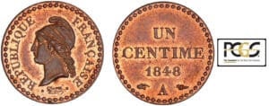 France - Deuxième république (1848-1852) - 1 centime Dupré 1848 A (Paris)