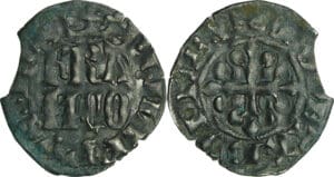 France - Philippe VI (1328-1350) - Double Parisis - 3ème type - 1ère émission (27 avril 1346)