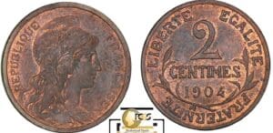 France - Troisième république (1871-1940) - 2 centimes Dupuis 1904