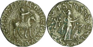 Royaume Indo-Scythe - Azès II - Tétradrachme (-20/+5 av. J.-C.)