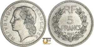 France - Quatrième république (1947-1959) - 5 francs Lavrillier aluminium 1950