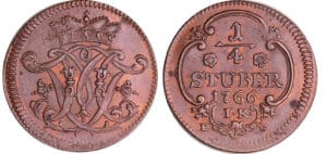 Allemagne - Köln-Erzbistum - 1/4 Stüber 1766 Bonn