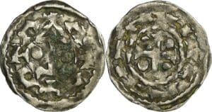 France - Normandie - Richard II - Denier dégénéré Rouen