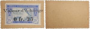 Côte d’Ivoire - Timbre carton - 0 fr. 25 valeur d’échange