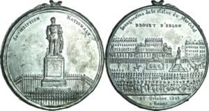 France - Médaille politique - Série Rémoise, Inauguration de la statue du maréchal Drouet d’Erlon, 28 octobre 1849