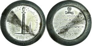 France - Médaille politique - Série lyonnaise, l’arbre de la Liberté planté place de la Croix-Rousse 12 mars 1848