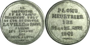 France - Médaille politique - Journées de juin 1848