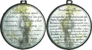 France - Médaille politique - Série Rémoise, Débordements à Reims, 25 février 1848