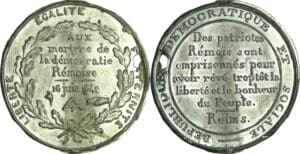 France - Médaille politique - Série Rémoise, Soutien aux Rémois emprisonnés après les journées de juin 1849