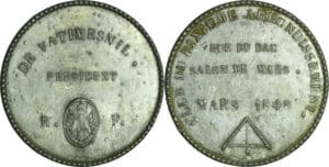 France - Médaille politique - Club du Xe arrondissement, de Vatimesnil président, 1848
