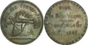 France - Médaille politique - Section des Francs-Juges, 1848