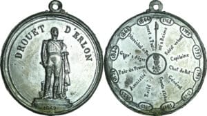 France - Médaille politique - Série Rémoise, Hommage au maréchal Drouet d’Erlon, 1849