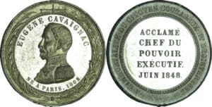 France - Médaille politique - Eugène Cavaignac, chef du pouvoir exécutif, 1848