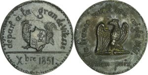 France - Médaille politique - « Départ à la grande vitesse », 1851