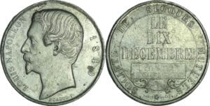 France - Médaille politique - Société de secours mutuels « Le Dix-Décembre », 1849