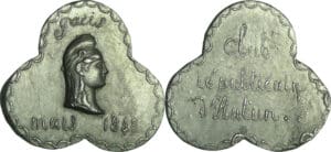 France - Médaille politique - Club républicain d'Autun, 1848