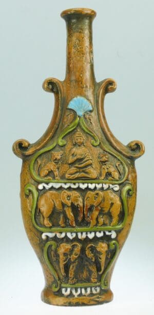 Bouteille en céramique Borghini Lacrima Christi - Bouteille aux rinceaux